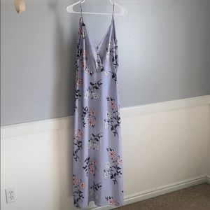 LUSH Spaghetti Strap Low Back Maxi Dress